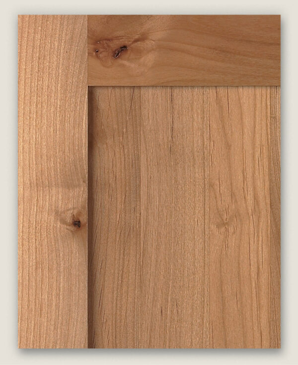 Sample cut of natural knotty alder door