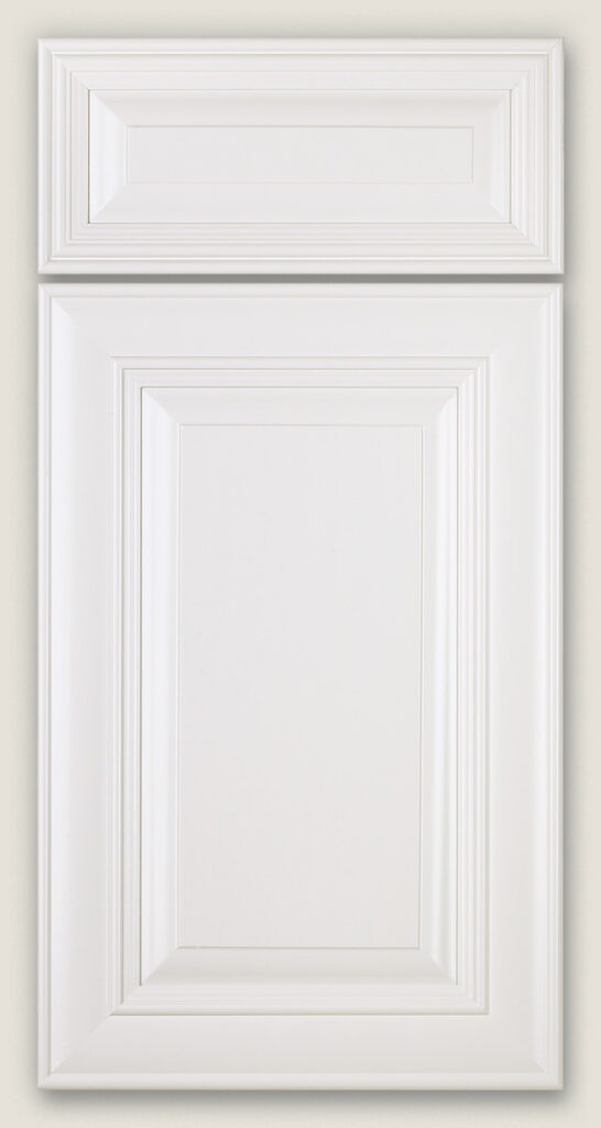 Andale door featuring drawer door style (top) and cabinet door style (bottom)