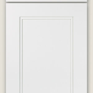 Austin door featuring drawer door style (top) and cabinet door style (bottom)