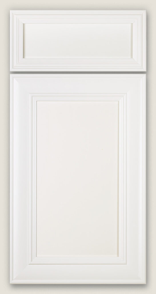 Frisco door featuring drawer door style (top) and cabinet door style (bottom)