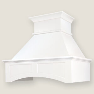 Georgetown range hood with paneled arched valance