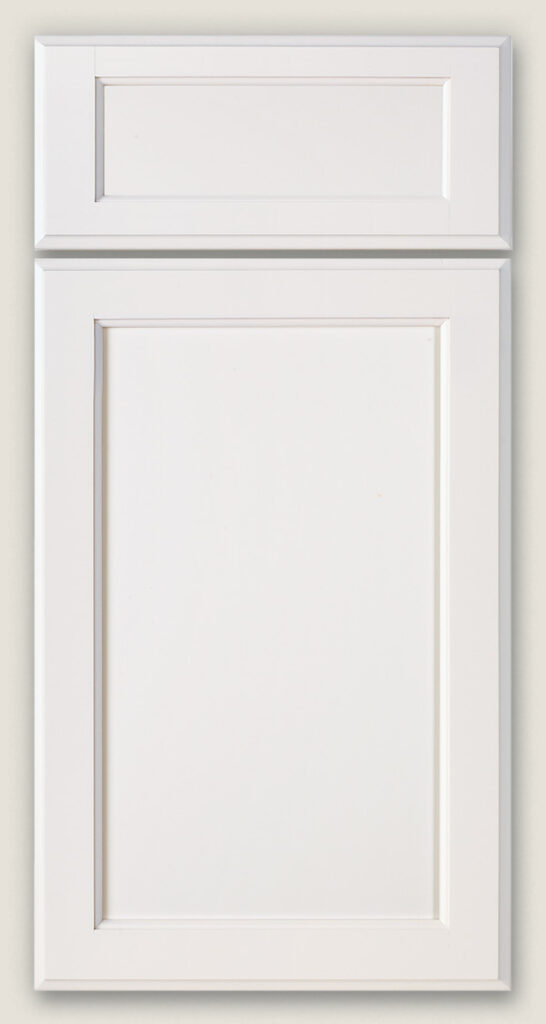 Madison door featuring drawer door style (top) and cabinet door style (bottom)