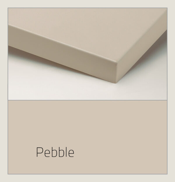 Suede UV Stabilized top hardcoat in the shade pebble