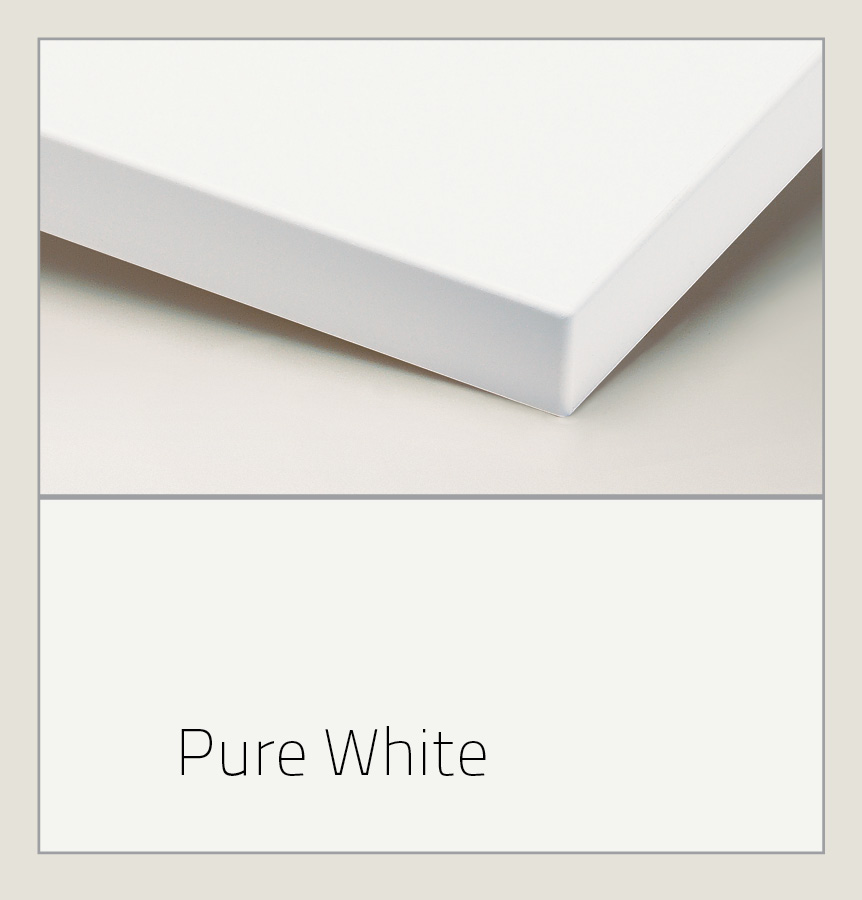 Suede UV Stabilized top hardcoat in the shade pure white